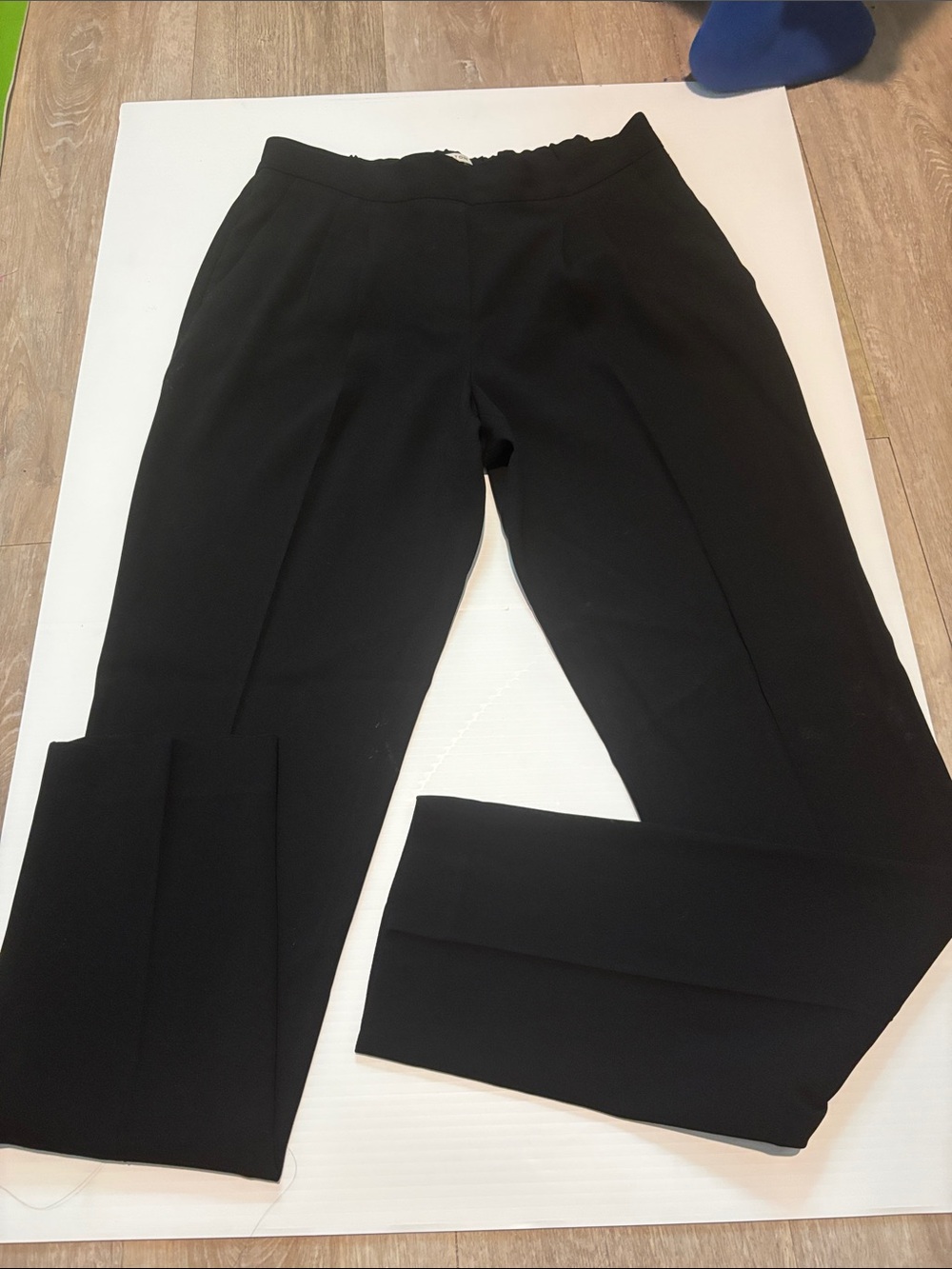 Aritzia Babaton Black Tailored Straight-Leg Trousers